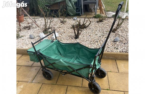 4 kerekű Összecsukható Kerti Kocsi Kézikocsi 100 literes