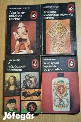 4 kötet a képzőművészeti Zsebkönyvtár sorozatból