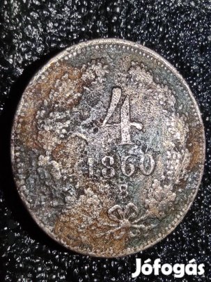 4 krajcár 1860 B