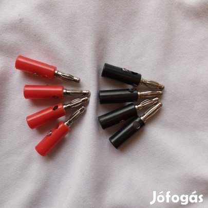 4 mm-es Hangfal csatlakozó Banán dugó