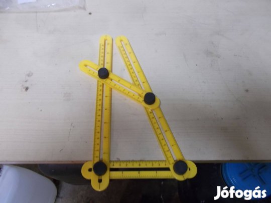 4 oldalú Másolóvonalzó szögmásoló szögmérő sáskaláb sablon