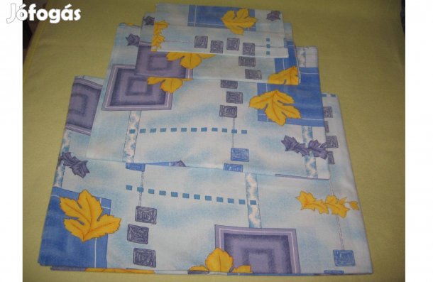 4-részes ágynemű garnitúra azonos mintájú lepedővel 1 ágyra