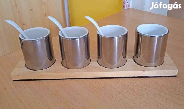 4 részes modern, porcelán asztali szerviz