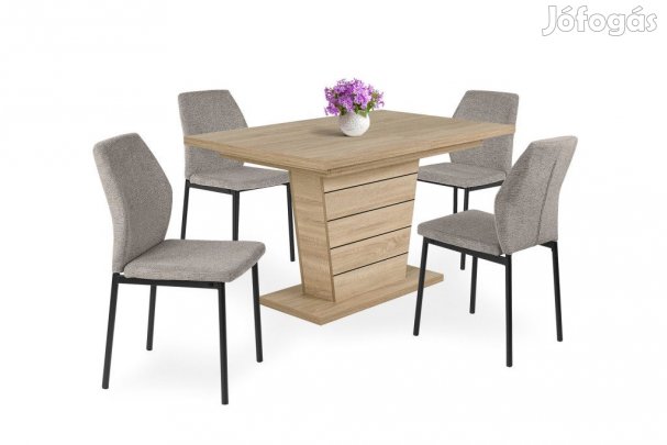 4 személyes kibővíthető étkező garnitúra E81815