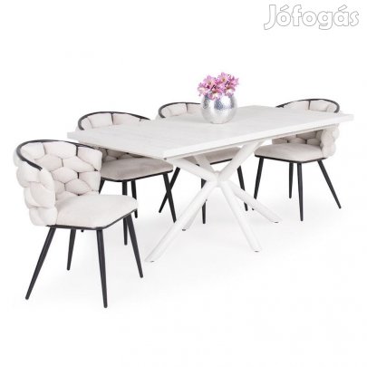 4 személyes kibővíthető étkező garnitúra T28064
