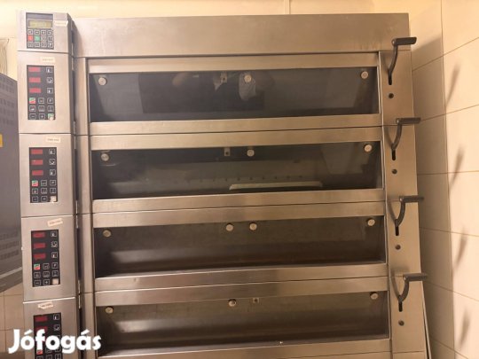 4 szintes ipari deck (lap) kemence gőzfunkcióval eladó