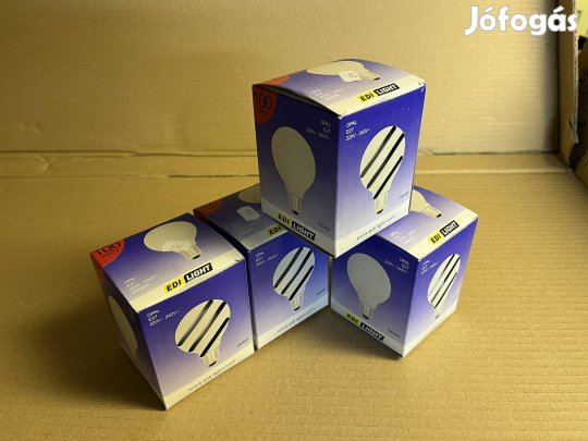4db Edi light 100W opál gömb izzó E27