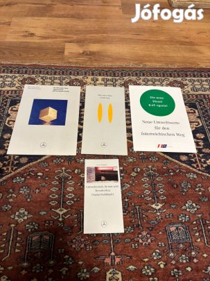 4db Mercedes Benz katalógus, prospektus, brosúra, hirdetési anyag