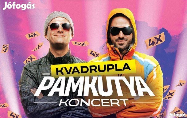 4db Pamkutya koncert jegy, egymás mellé szóló ülő, március 17