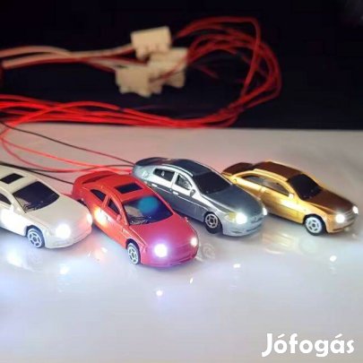 4db Világító Modell Autó (LED-es!) - 1:140 / TT N (_)