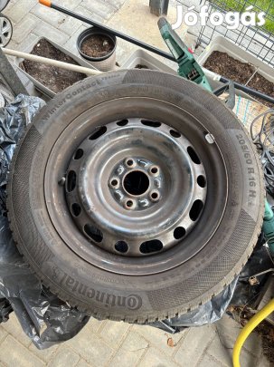 4db acélfelfelni + Continental Wintercontact TS 850P 205/60 R16 H