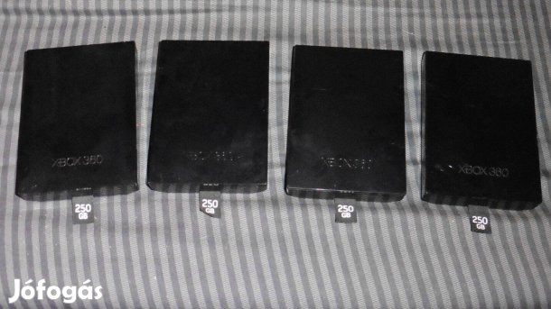 4db egyben Xbox 360 Gyári 250Gb HDD, Slim és E Gépekbe, Újszerű