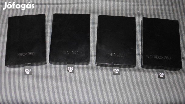 4db egyben Xbox 360 Gyári 250Gb HDD, Slim és E Gépekbe, Újszerű