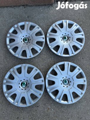 4db használt gyári skoda 15"-os dísztárcsa 1Z0601147E