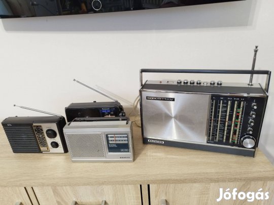 4db hibás rádió Grundig concertboy 208 Sanyo SAL Panasonic