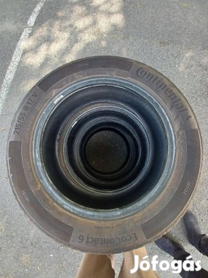 4db kiváló állapotú Continental Ecocontact 6 215/55 R17 gumi eladó