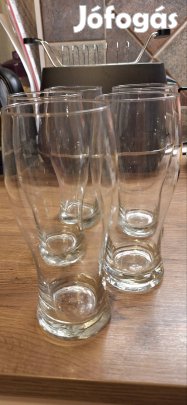 4db nagy sörös pohár = 600,-Ft
