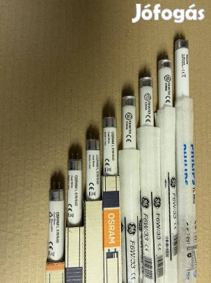 4db új T5 6W fénycső, Osram, Philips, GE, nem Tungsram