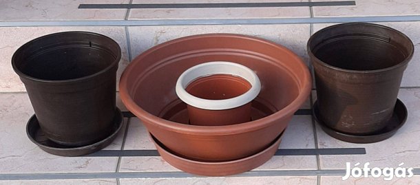 4db.virágcserép alátéttel eladó