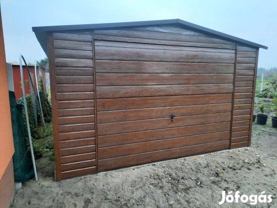 4m széles 6m hosszú prémium garázs