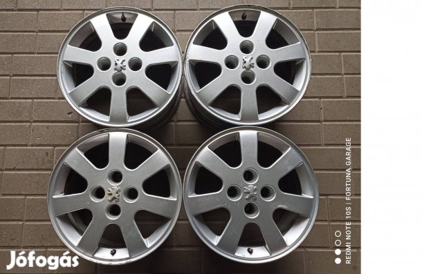 4x108 16" Peugeot használt alufelni garnitúra