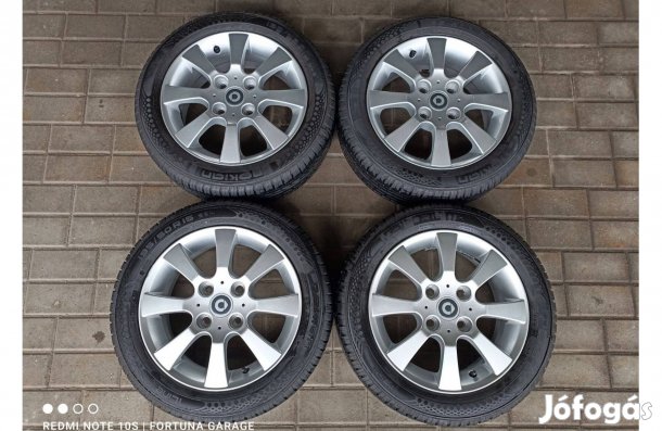 4x114,3 15" Smart használt alufelni garnitúra/Csak a felni,gumi nélkül