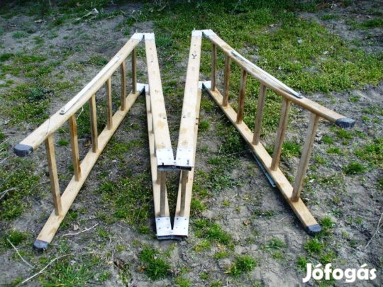 4x7 fa létra kinyitható 6.2m masszív