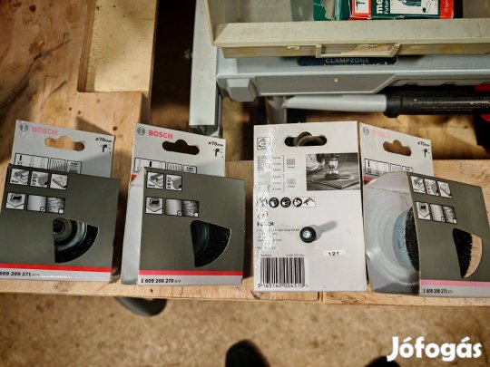 4x Bosch Pro Metal clean hullámos ecsetkefe, fúrógéphez, 25x0,3 mm,