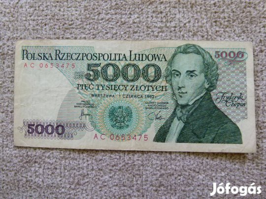 5000 Zloty 1986