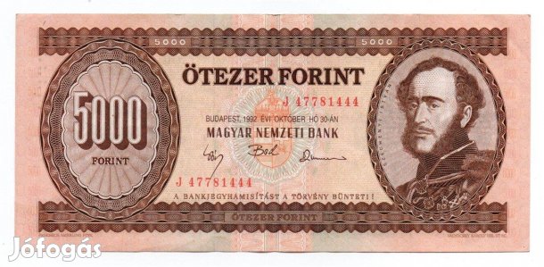 5000 forint 1992 bankjegy