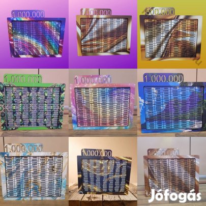 500.000 - 1 milliós perselyek több színben  