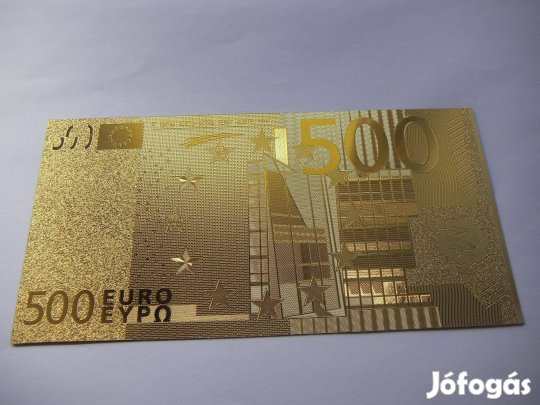 500 Euró Aranyozott Emlékbankjegy