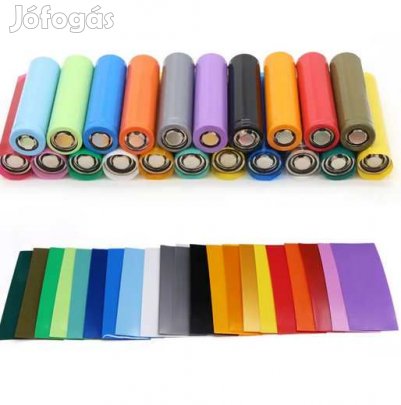 500db Zsugorfólia 18650 Akkumulátorokhoz Sárga színŰ (5061)