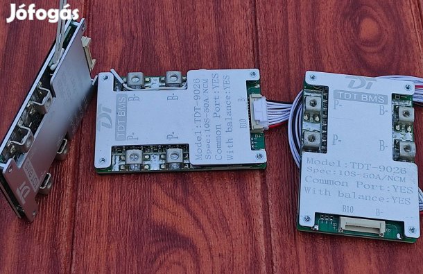 50A 10S 37V BMS áramkör hőmérsékletmérővel Li-ion akkumulátor pakkhoz