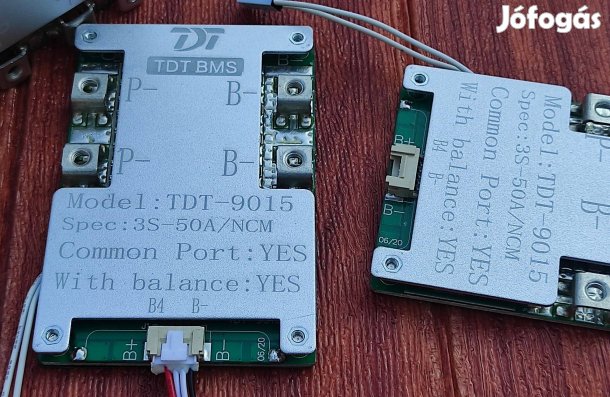 50A 3S 11.1V BMS áramkör hőmérsékletmérővel Li-ion akkumulátor pakkhoz