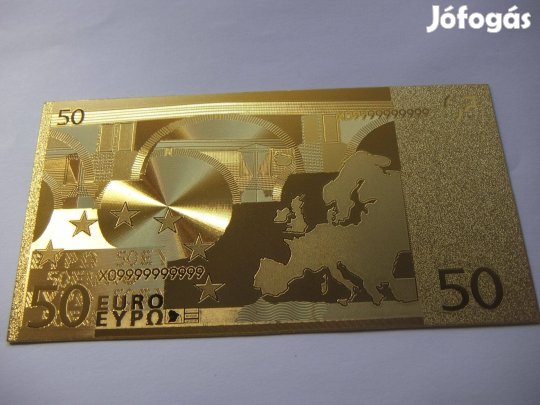 50 Euró Aranyozott Emlékbankjegy