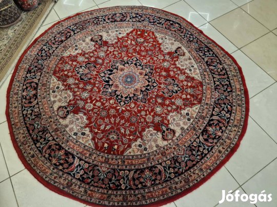 50% Iráni isfahan kör 180 cm kézi gyapjú perzsa szőnyeg MZ506