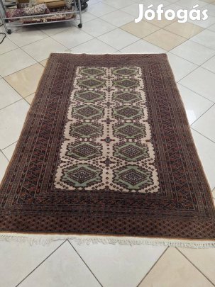 50% Pakisztáni 133x200 kézi csomózású gyapjú perzsa szőnyeg FZ58