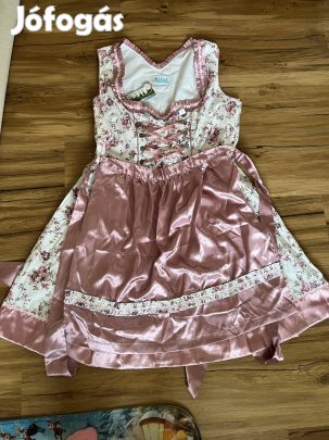 50-es mályva virág mintás Dirndl ruha /új/