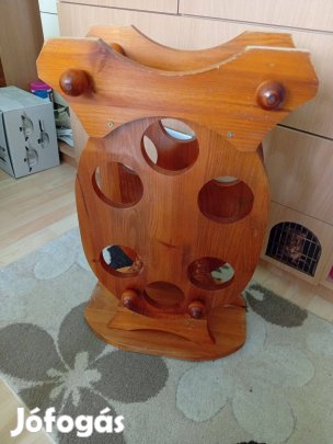 50 éves fa Boros üveg tartó állvány eladó