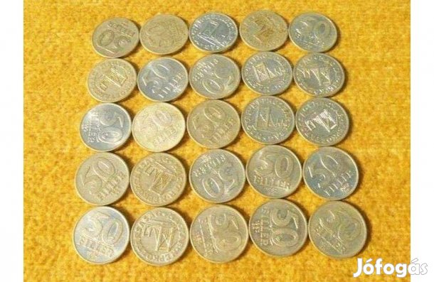 50 fillér - Magyar Népköztársaság - (22 db. érme)