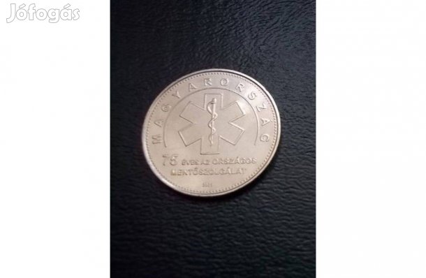 50 forintos emlékérme 75 éves az Országos Mentőszolgálat