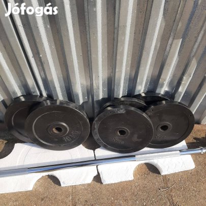 50kg gumis kétkezes súlyzókészlet súlyzó súly rúd