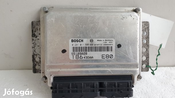 512352 Fiat Multipla 1.9, Jtd, Motorvezérlő, 55189028, 0281011505.