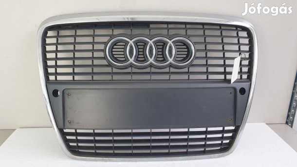 512841 Audi A6 C6, 2008, Radaros Hűtőrács, Díszrács, 4F0853651.