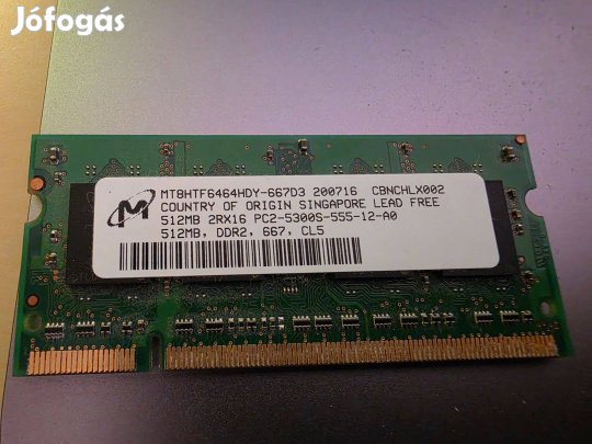 512 MB DDR2 Ram Laptop