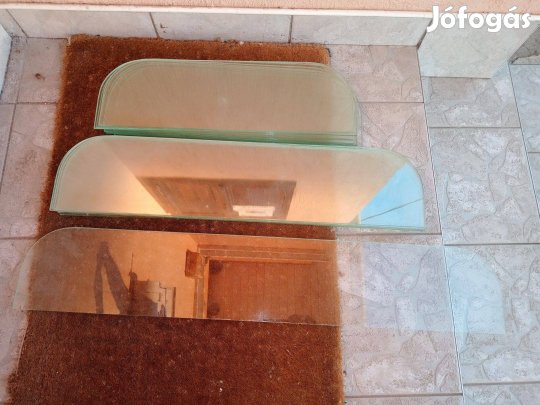 52,5x16cm 6mm edzett üveg polc