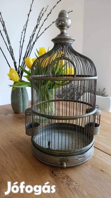 53cm Josef Denk Wien bécsi antik madár kalitka asztali