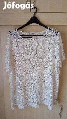 54-56 csipkés női rövid ujjú blúz 600 Ft