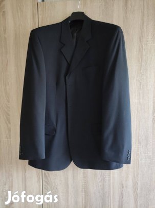 54-es új elegáns fekete 3 gombos zakó Titem